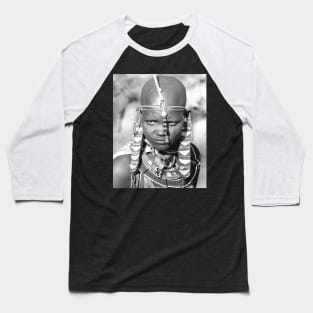 Portrait of a Maasai Warrior Baseball T-Shirt